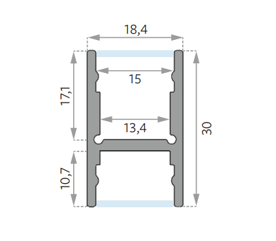 18.4 x 30mm-Zweite Zeile Blabla-SchnittBild